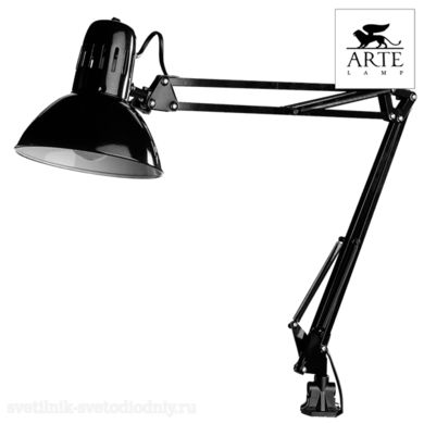 EUROLED Senior Черная Лампа настольная офисная 40W E27