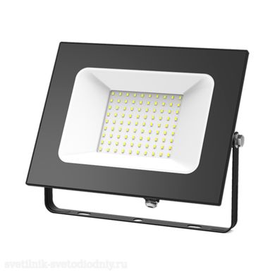 EZRA Прожектор светодиодный LED 100W IP65 6500К черный 1/5