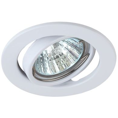 Светильник ST2A WH EUROLED штампованный поворотный MR16,12V/220В, 50W белый