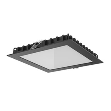 Светильник LED '' DL-03 квадр встраив 200x200x25 25W 4000K IP54/IP44 RAL9005 черн матов V1-R0-T0342-10000-4402540 EUROLED