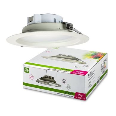 Светильник светодиодный LED DL-2561 25Вт 6500К 2000Лм 240/208мм белый SMD