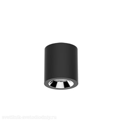 Светильник LED 'EUROLED' DL-02 Tube накладной 100*110 12W 4000K 35° RAL9005 черный матовый V1-R0-T0113-20000-2001240 EUROLED