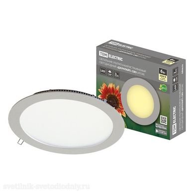 Светильник LED СВО хром 6 Вт 3000К SQ0329-0101 EUROLED