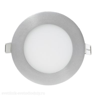 Панель LED круглая RLP 3Вт 160-260В 4000К 240Лм 90/75мм алюминий IP40