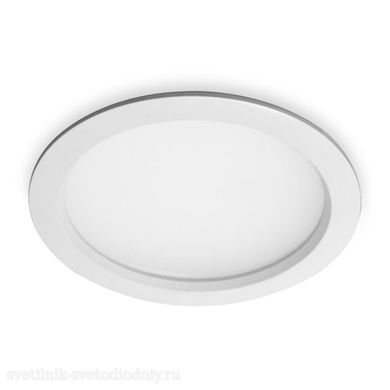 Светильник светодиодный LED RLR-30 AC220В 30W d259ммxH69мм (222) (Холодный белый) 2600lm (B-08-L)