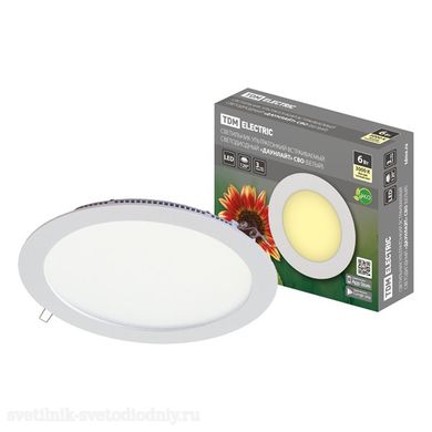 Светильник LED СВО белый 6 Вт 3000К SQ0329-0027 EUROLED