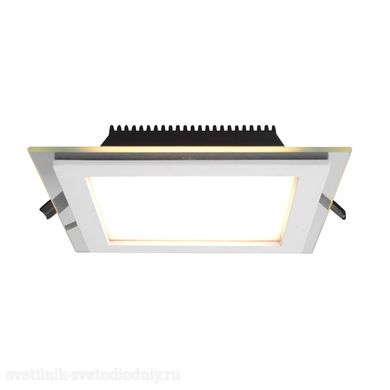 Светильник встраиваемый светодиодный LED PIANO S 12 WH 15Вт 3000K 160мм мат. 1579000120 EUROLED