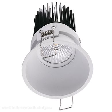 Светильник встраиваемый светодиодный LED FARO 13 WH 15Вт 3000K D82 1542000200 EUROLED